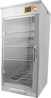 5-Shelf Electric Fan Circulated Hot Box Food Warmer Accommodating 4"D Full-size Steam Table Pans, Countertop Heated Holding Cabinet for Pizza Pretzel, Catering Warming Machine for Home Commercial Use