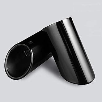 Dsycar Black Coated Polished Finish Stainless Steel Car Exhaust Muffler Tip Pipe Compatible with VW Volkswagen JETTA 2009-2018 / SAGITAR 2011-2015 / POLO 2012-2014 / GOLF 7 2013-2015 (Black)