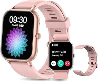 – PEJE ZW01 Smart Watch丨Smart Watches For Men丨1.83 TFT Display丨Ip68 Waterproof,Bluetooth calling,All-Round Fitness Management,123+ Workout Mode,15 Days Battery Life,Compatible with iOS & Android (Pink)