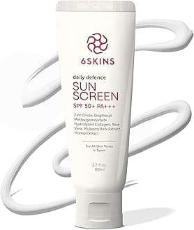 – Daily Defence SUN SCREEN SPF 50+ PA+++ for Broad Spectrum UVA/UVB | 5% Titanium Dioxide, 2% Zinc Oxide Korean Sunscreen | Collagen-Boosting Face Moisturizer with No-White Cast, Non Greasy 80ml