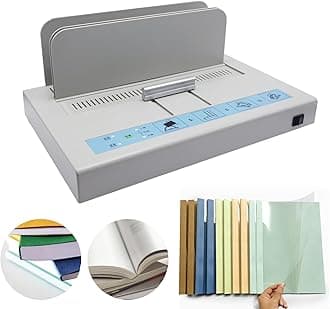 Thermal Binding Machine Book Binder Machine Book Binding Kit 500 Sheets Capacity Thermal Binder A3/A4/A5 Document with Glue Strips Cover 110V Hot Melt Machine Heat Binder Contract Document Invoice