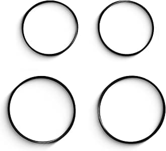 Kitchen Expert - Pressure Cooker Inner Lid | Rubber Ring | For All Type of Cookers | Standard | Black (2/3-4/5 Ltr)