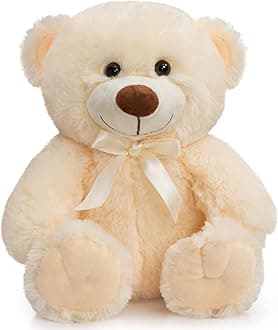 Super Color Teddy Bear Stuffed Animals Plush Toy for Children Girlfriend Family Congratulations Baby Shower Birthday Beige 14 inch