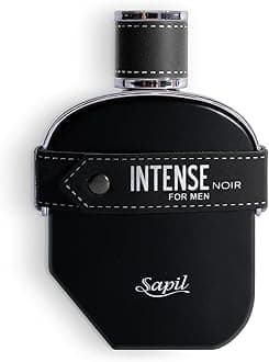 Intense Noir for men Eau De Toilette 100ml, Affordable Luxury Perfume, Aromatic Ambery Fragrance with Lemon, Birch, Bermagot Top Notes, Bold Blend Perfumes for Men