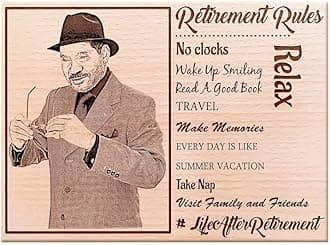 Incredible Gifts India Personalized Wooden Photo Frame Best Retirement Gift (7x5 Inches, Wood), Tabletop Rectangular