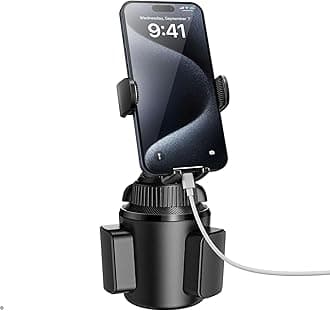 APPS2Car Cup Holder Phone Mount, Cup Phone Holder with Quick Extension Long Arm, Adjustable Universal Cupholder Mobile Mounts for Mercedes SUV Van, Compatible with All Cell Phone iPhone