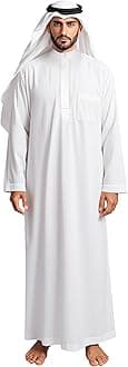 HOMELEX mens Muslim White Muslim Clothes