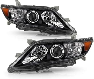 ACANII - For Black 2010-2011 Toyota Camry USA Built Projector Headlights lamps Driver + Passenger Side