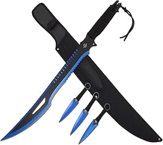 Snake Eye TacticalFantasy-Machete Outdoors-Camping (Blue)