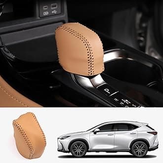 Custom Interior Accessories for Lexus NX 250 350 350h 450h+ 2022 2023 RX 350 350h 450h+ 500h Leather Automatic Gear Shift Knob Cover, Transmission Boots Shift Lever Sheath