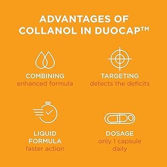 Collanol - The Revolution in Joint Health Care - Liquid Formula in a Double Capsule 3D Collagen + Micellar Extract of Turmeric Roots 1 Capsule/Day. (100 Servings)