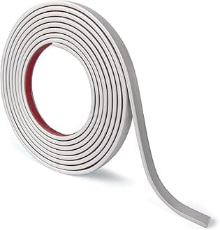 LONGKING30 ft Peel and Stick Trim, Molding Trim for Walls, Edges, Borders, Backsplash Tile Edge, Flexible and Self Adhesive Trim, Silver