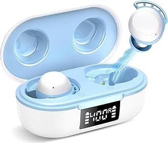 TiksoundsWireless Eeabuds, Bluetooth Ear Buds V5.3 with MIC, CVC8.0 Clear Calls, IPX8 Waterproof, 42H Playtime with Charging Case, Mini Wireless Bluetooth Earphones for Android iOS