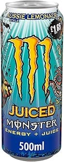 AUSSIE LEMONADE STYLE JUICED ENERGY DRINK 500ML