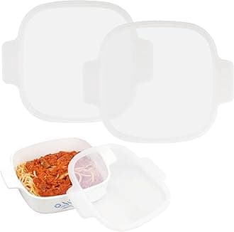 2PCs Silicone Lids for Corningware A-1-B | A-1.5-B Casserole Dish, Dishwasher&Freezer Safe (Container NOT Included)
