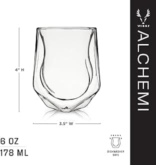 Viski Alchemi Double-Walled Aerating Tumblers Set of 2