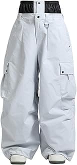 Men Women Baggy Snowboard Pants Ski Snow Pants Insulated Waterproof Winter Outdoor Loose Fit