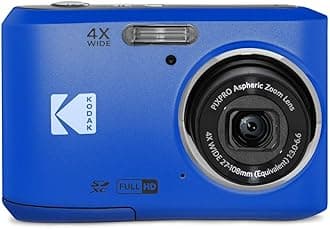 Pixpro Friendly Zoom FZ45-BL 16MP Digital Camera with 4X Optical Zoom, 27 mm Wide Angle, 2.7 Inch LCD Display (Blue)