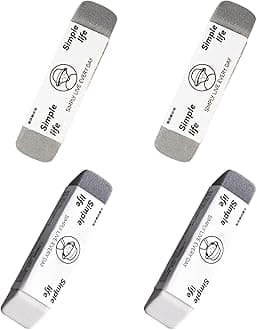 4 - Pack Sand Erasers - Frosted Erasers for Pens, Fountain Pens, and Ink - Special School and Office Supplies for Correction - Colored Pencil and Ink Eraser