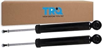 TRQ Rear Shock Absorber Set Compatible with 2020-2022 Toyota Corolla 2016-2022 Prius 2019-2022 Prius AWD-e 2017-2022 Prius Prime
