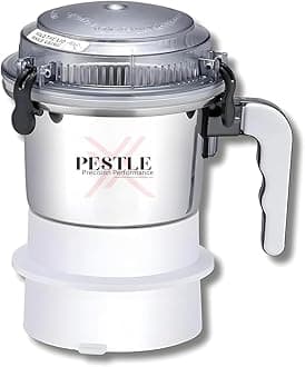 500ml Stainless Steel Chutney Jar with Lid Lock | Compatible with Sujatha 900W Mixer Grinder Models | White.