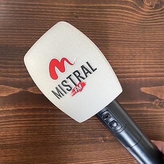 Customized Flocking Microphone Sponge Printing Logo Covers Mic Windscreen Foam Windshield For TV Stations Reporters Interview (White)