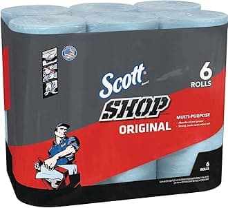 ScottKimberly Clark 75146 Blue Shop Towels On A Roll Bundle44; 6 Pack