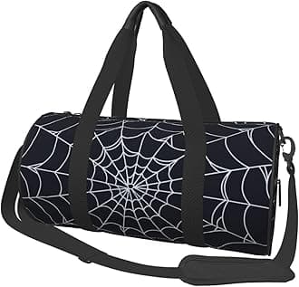 Spiral Spider Web Sports Gym Bag Halloween Travel Duffel Bag Shoes Compartment For Men Women Foldable Lightweight Yoga Gym Sports Bag