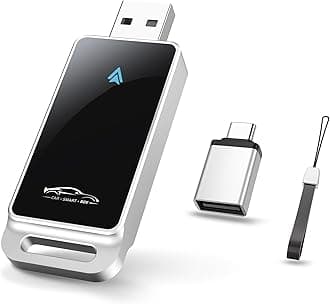 Android Auto Wireless Adapter, Convert Factory Wired to Wireless, Easy Plug and Play Setup, Zero Delay, Supports Voice Assistant, Compatible with Android 11+