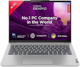 IdeaPad Slim 5 Intel Core Ultra 5 125H Built-in AI 14" (35.5cm) WUXGA-OLED 400Nits Thin & Light Laptop (16GB/1TB SSD/Win 11/Office 21/FHD+IR Camera/Alexa/1Yr ADP Free/Grey/1.4Kg), 83DA003GIN