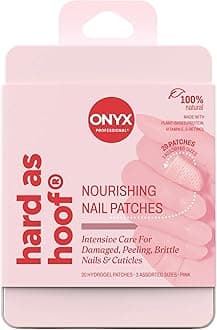 Hard as Hoof S.O.S Nail Patches - Nail and Cuticle Strengthening Treatment Repair Patches, Nail Growth, Repair, 20 Count