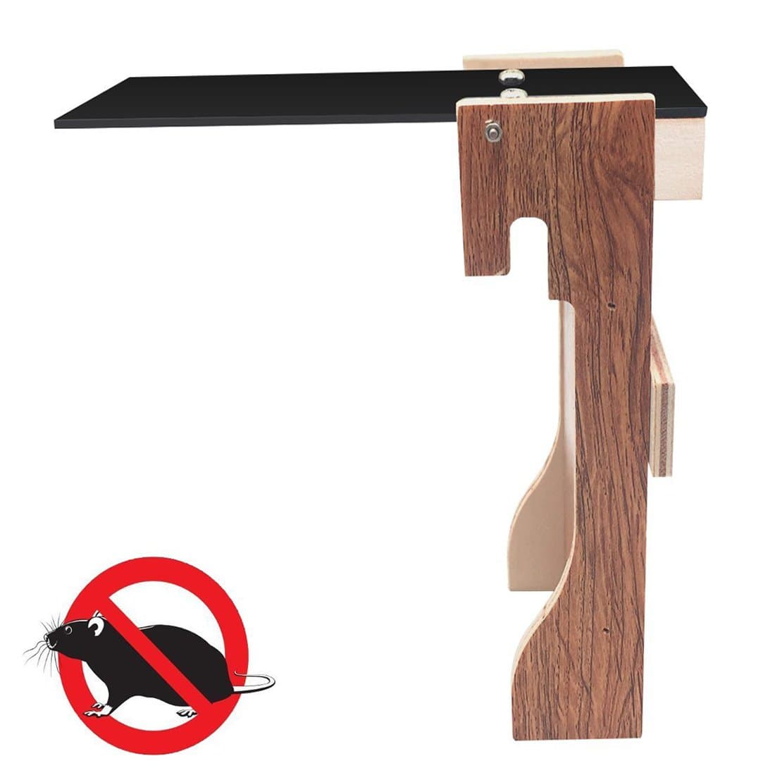 Kihappy Plank Bucket Mouse Trap - Quick Auto Magnet Reset - Humane Wood Rat Traps - Safe Way to Live Catch for Mice, Rodents & Other Pests