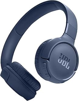 Tune 520BT - Wireless On-Ear Headphones, Up to 57H Battery Life and Speed Charge, Lightweight, Comfortable and Foldable Design, Hands-Free Calls with Voice Aware (Blue)