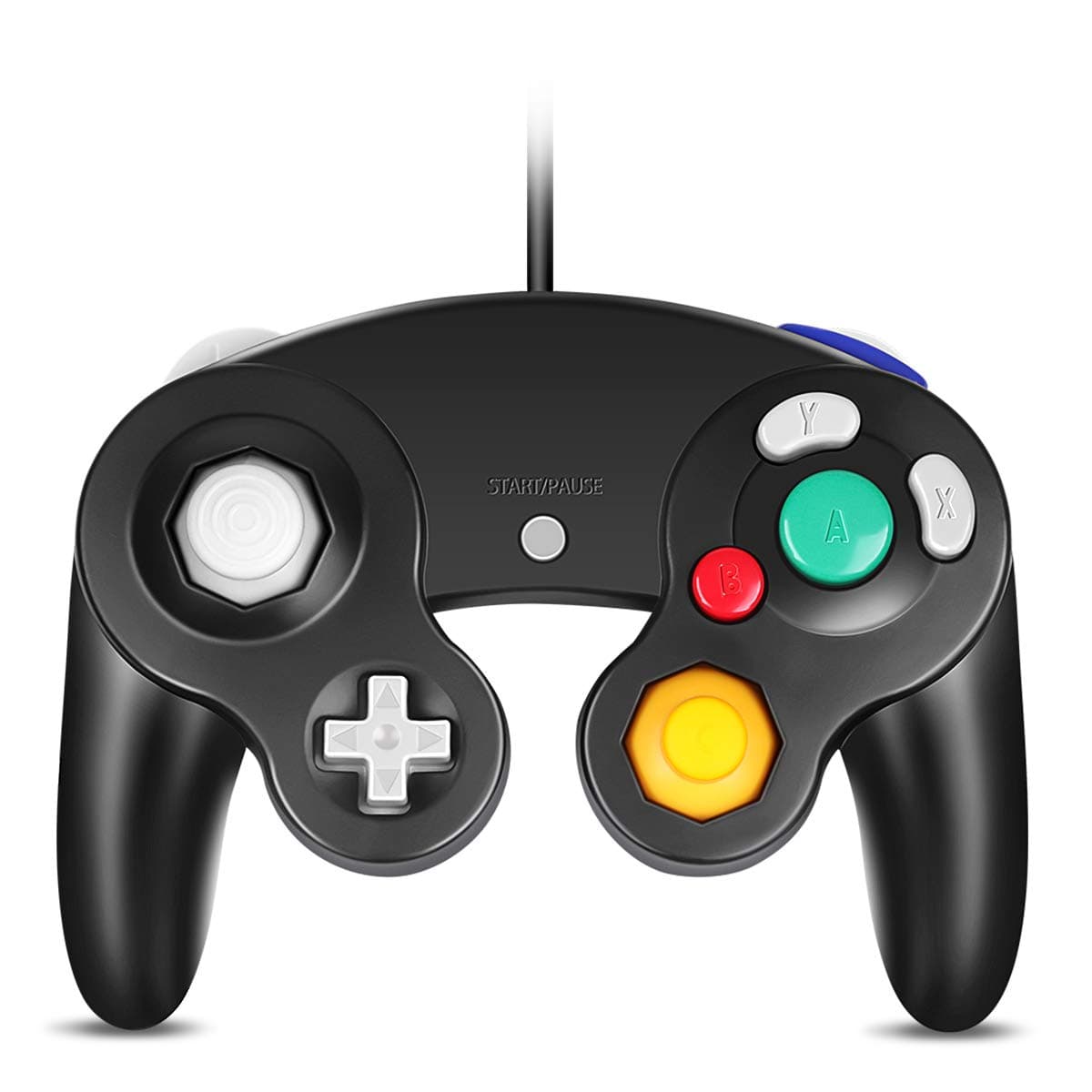 VOYEE Gamecube Controller USB,Classic Gamecube USB Wired Controller Gamepad for PC Windows and Mac Black