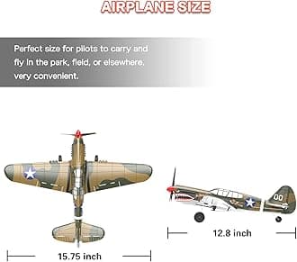 RC Plane 4 Channel Remote Control Airplane, Ready to Fly RC Airplane with Xpilot Stabilization System and One Key Aerobatic for Beginners Adult