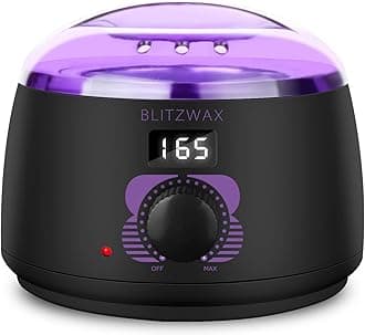 BLITZWAX Brazilian and Bikini Wax Pot for Women, Hard Waxing Warmer for Face, Legs and Body, At Home Hair Removal Machine, Beginner Friendly, Digital Fast Heating, 16oz Capacity