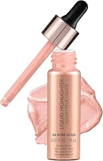 Drop & Glow Liquid Highlighter | Face Makeup | Illuminating Liquid Highlighter With Dewy Finish | Shade -Rose Gold, 18ml