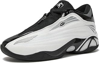 Mad Game Pro Mens Basketball Shoes, White or Black Basketball Shoes Men, Retro Leather Athletic Sports Sneakers Mens Size 9-14