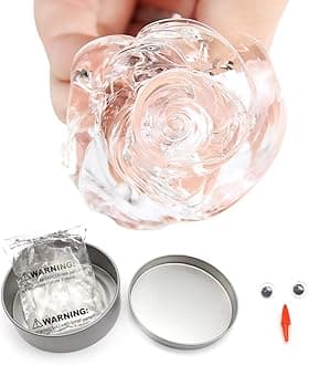 MIASTAR Clear Slime, Crystal Putty Stretchy Slime Toy, Slime Crunchy, Soft Crystal Slime, Decompression Putty, Transparent Crystal Stress Reliever Putty Toy, for Teens and Adults, Non-Toxic (Clear)