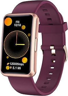 Cloudpoem Fitness Tracker No Bluetooth No APP/Phone Required, Fitness Watch IP68 Waterproof with Steps Counter Sleep Tracker Alarm Clocks Stopwatch for Men Women Parents (Purple)