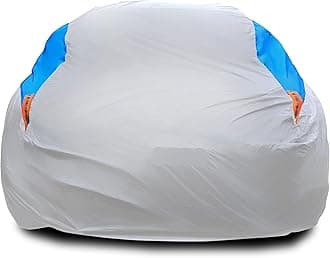 MORNYRAY Waterproof Car Cover All Weather Snowproof UV Protection Windproof Outdoor Full car Cover, Universal Fit for Sedan (Silvery, A3-Fit Sedan Length(178-185 inch)