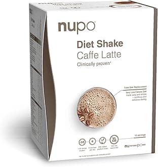 NUPO Diet Shake Chai Latte Premium diet shakes for weight management I Clinically proved meal replacement shake for weight control I 12 Servings I Very Low-Calorie Diet, GMO Free