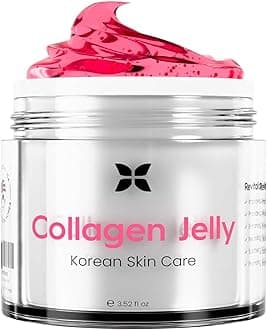 REVO Collagen Jelly – Korean Anti-Aging Plumping Formula with Hydrolyzed Collagen, Niacinamide, Hyaluronic Acid & Vitamin C – Skincare for Glass Glow Skin, Wrinkle Repair & Even Tone (3.52 Fl Oz)