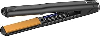 GlamPalmHair Straightener - 1" Ceramic Flat Iron, 11 Heat Settings (220°–450°), Fast 25s Heat Up, Korea's No.1 Salon Styling Tool with 3D Swivel Cord & Dual Voltage, Black (GP201)