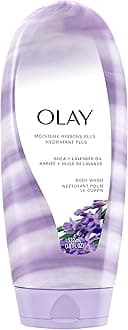 Body Wash for Women, Moisture Ribbons Plus, Deep Conditioning & Moisturizing Formula, Long Lasting Smooth Soft Skin, For All Skin Types, Shea Butter & Lavender Oil Scent, 18 fl oz