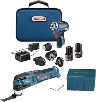 GXL12V-270B22 12V Max 2-Tool Combo Kit with Chameleon Drill/Driver Featuring 5-in-1 Flexiclick® System and Starlock® Oscillating Multi-Tool