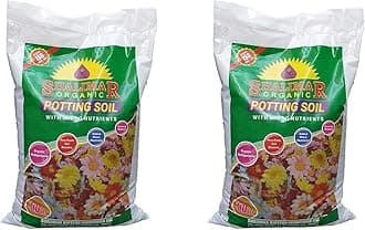 POTTING SOIL - Shalimar 50 L | Peat Moss, Black Peat, Irish White Peat, Peat Fractions, Coco-Coir, Bark, Organic Potting Soil Indoor And Outdoor Gardens | Made In India (50L) | 2 Pcs