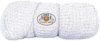 AMZ Sports Nets 2mm 36Ply Cricket Batting Practice Net Cage Regular Training Netting for Outdoor Backyard Ground Sports (2mm Thickness) (12FtX40Ft, White)