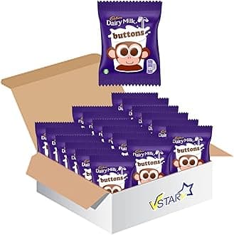 VSTAR All Chocolate Bars Collection (Cadbury Dairy Milk Buttons Bag 14.4g, Half Box), 1.0 count