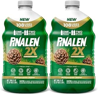 PINALEN 2X Max Aromas Concentrated Multipurpose Cleaner - Fresh Pine Scent - 108 fl oz - All Purpose Cleaner for Kitchen, Bathroom, Floors & Outdoors (Pack of 2)